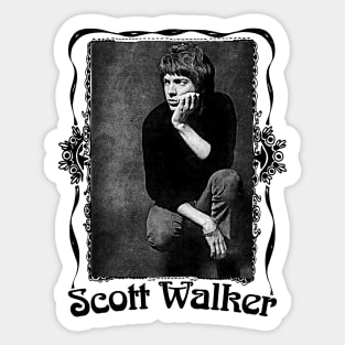 Scott Walker …… Retro Fan Design Sticker